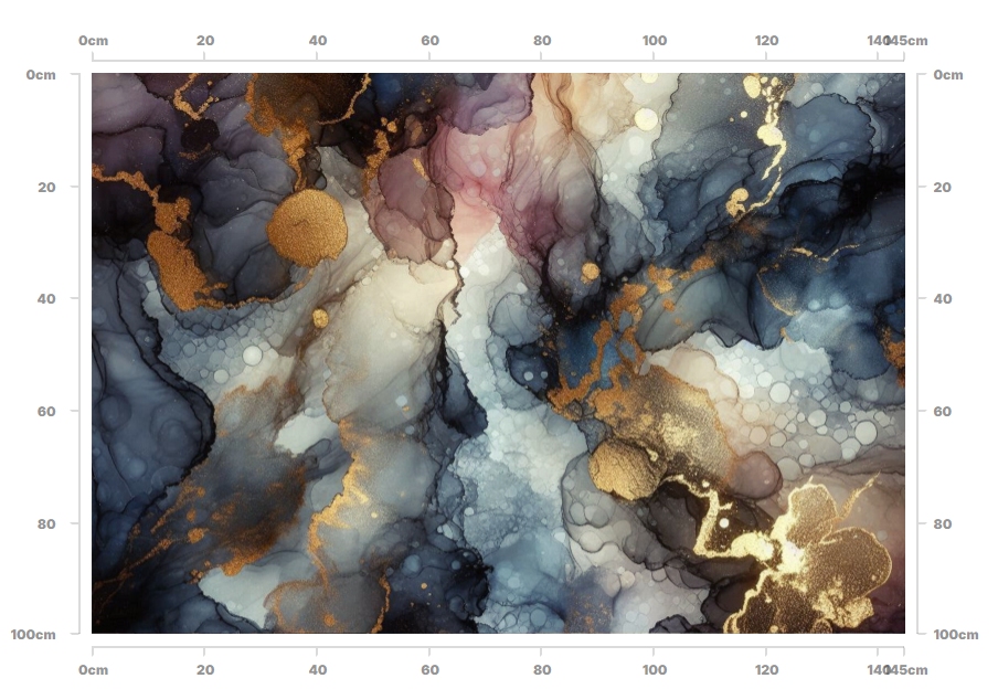 Alcohol Ink Fabric - Metallic Wonder