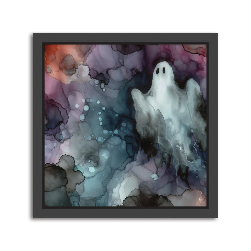 Echo of Light was born from a harmonious dance of alcohol inks, blending solution, and graphic markers on Yupo paper. This vibrant composition captures the interplay of movement and illumination, reflecting the ethereal quality of light itself. Black frame. Square Format: 10 x 10 inch/ 25 x 25cm