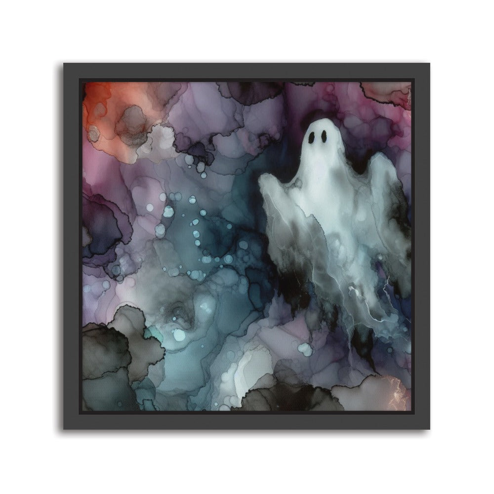 Echo of Light was born from a harmonious dance of alcohol inks, blending solution, and graphic markers on Yupo paper. This vibrant composition captures the interplay of movement and illumination, reflecting the ethereal quality of light itself. Black frame. Square Format: 12 x 12 inch/ 30 x 30cm