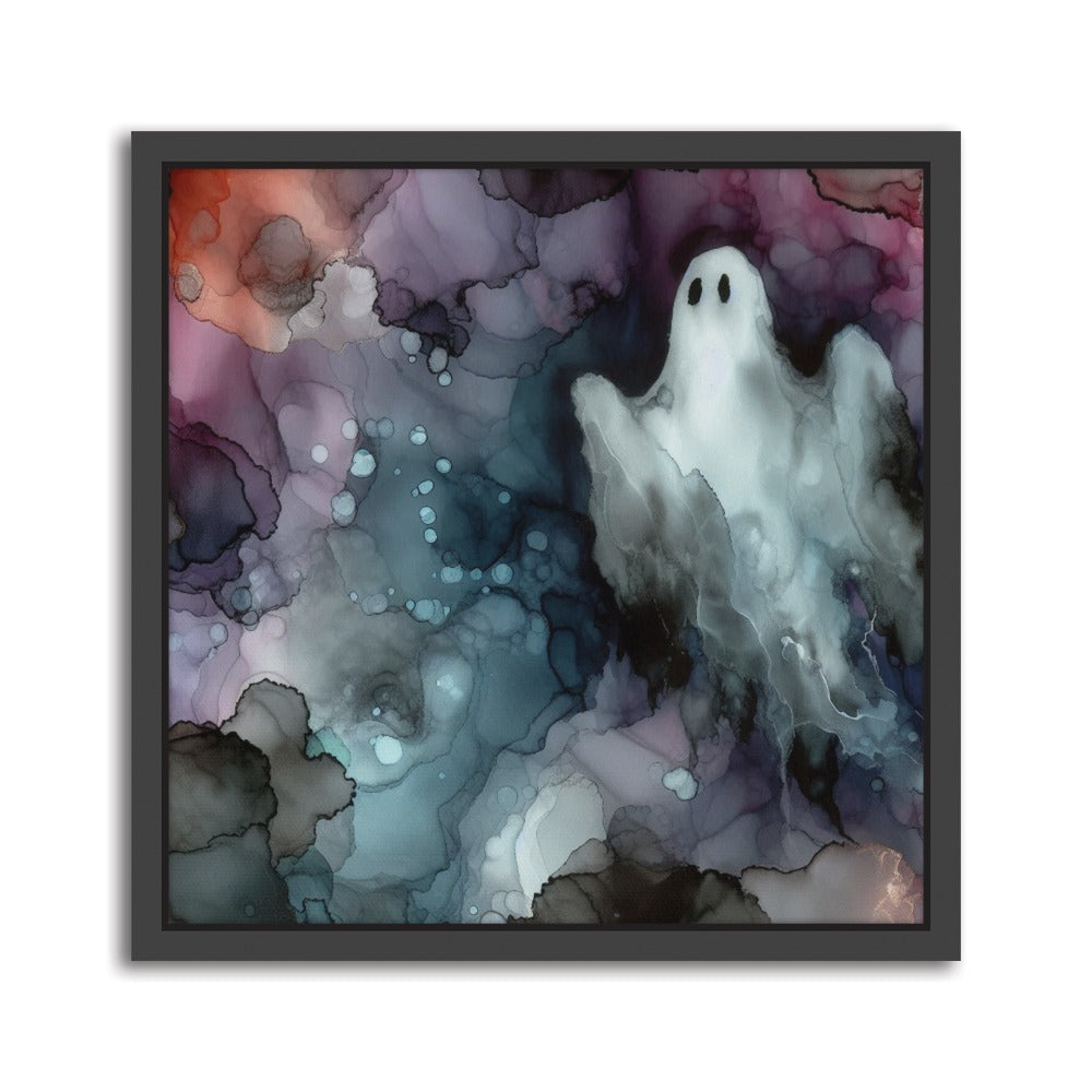 Echo of Light was born from a harmonious dance of alcohol inks, blending solution, and graphic markers on Yupo paper. This vibrant composition captures the interplay of movement and illumination, reflecting the ethereal quality of light itself. Black frame. Square Format: 14 x 14 inch/ 35 x 35cm