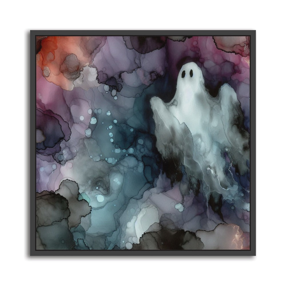 Echo of Light was born from a harmonious dance of alcohol inks, blending solution, and graphic markers on Yupo paper. This vibrant composition captures the interplay of movement and illumination, reflecting the ethereal quality of light itself. Black frame. Square Format: 24 x 24 inch/ 60 x 60cm