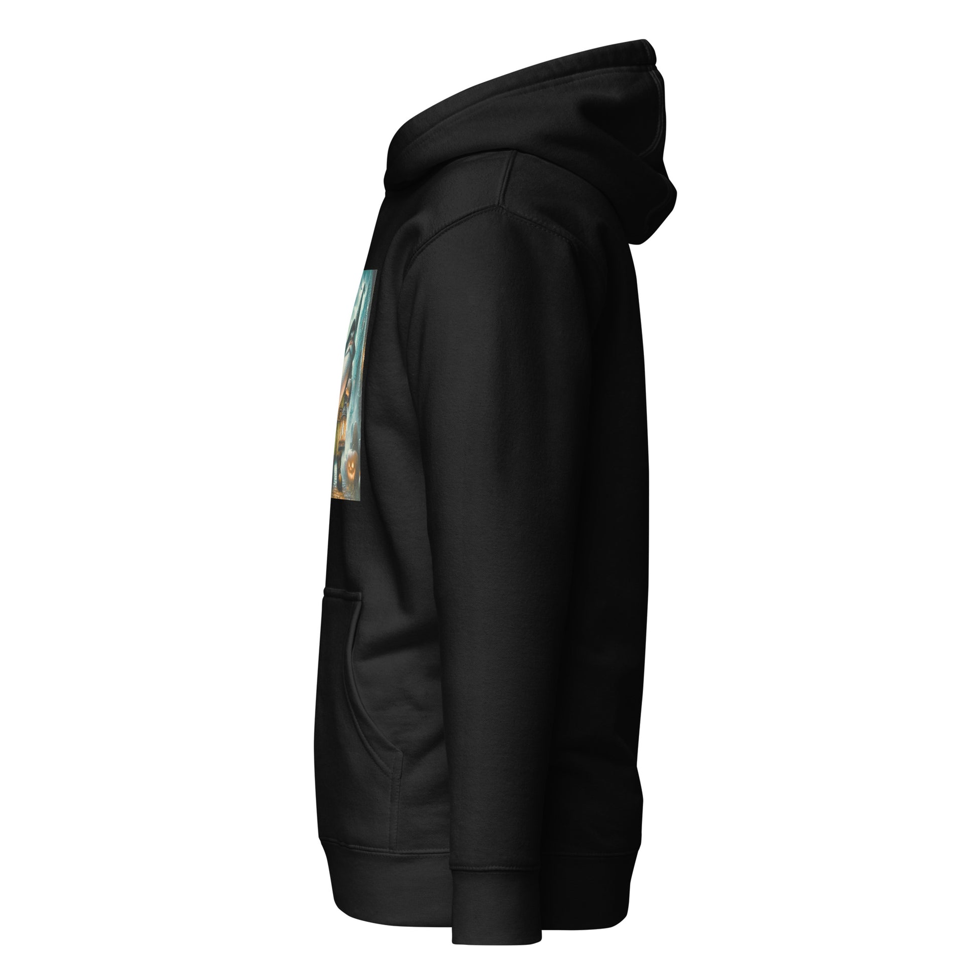 side view of hoodie