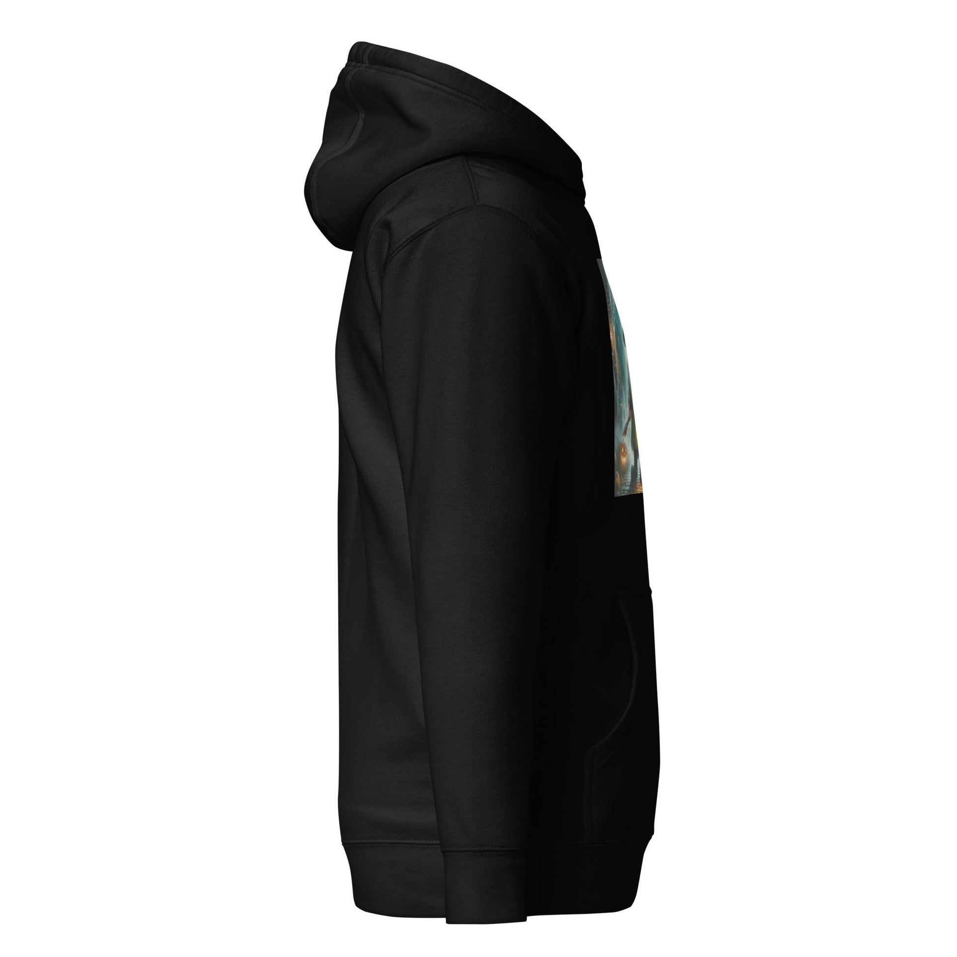 Side view of hoodie