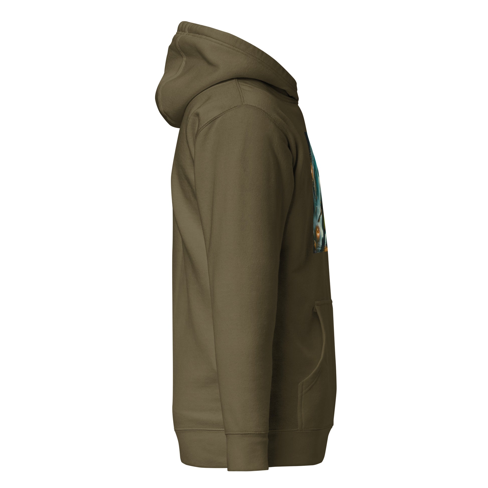 Side view of hoodie