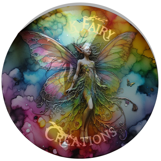 Dive into the enchanting world of Rainbow Fairy Alcohol Ink and Mixed Media Repeat Pattern Fabric. Featuring one magical fairy, vibrant colours, and captivating designs to spark imagination.